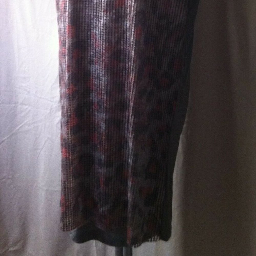 Nwot Mango Leopard Print Sequins Embellished Shor… - image 4